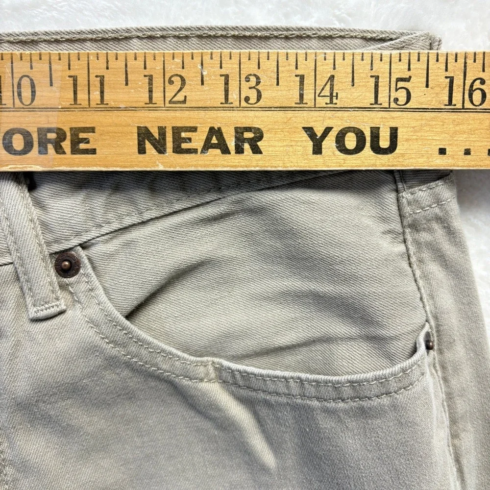 Levi's Jeans Men Sz‎ 32x34 Beige Straight Fit White Tab